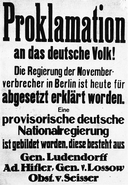 Putsch de la Brasserie, 1923