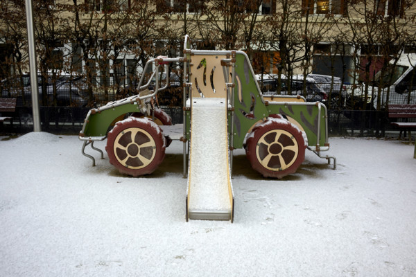 Paris in the snow