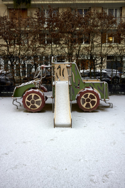 Paris in the snow