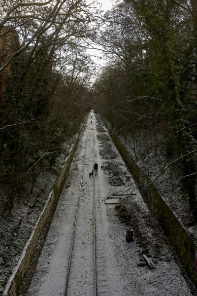 Paris in the snow