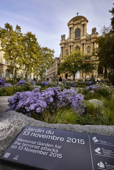 Jardin du 13 Novembre 2015 à Paris