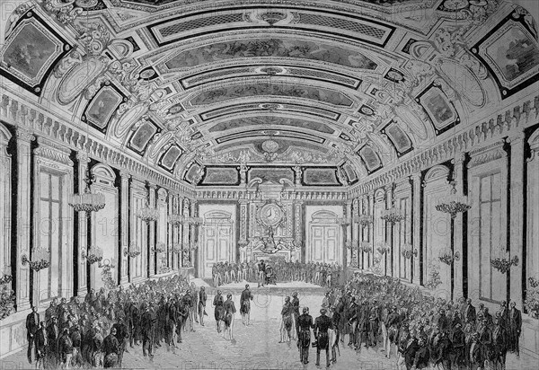 A celebration in the Hotel du Louvre