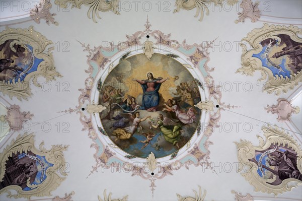 Ceiling painting St. Maria Loretto chapel