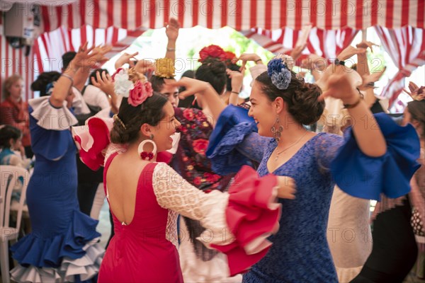 Dancing young women