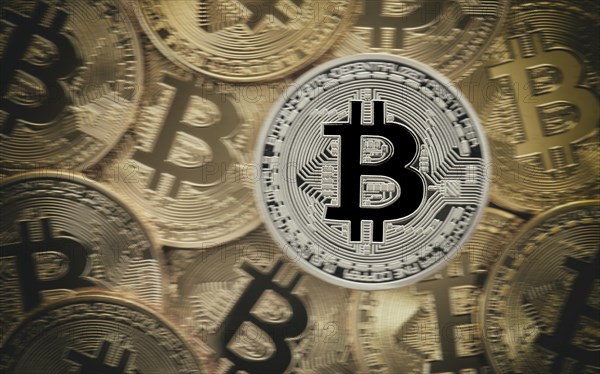 Symbol image turbulence stock market crash digital currency