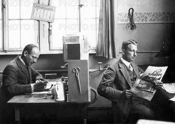 Two men in the office