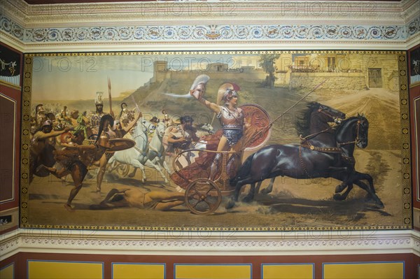 The Triumph of Achilles painting in the Achilleion palace