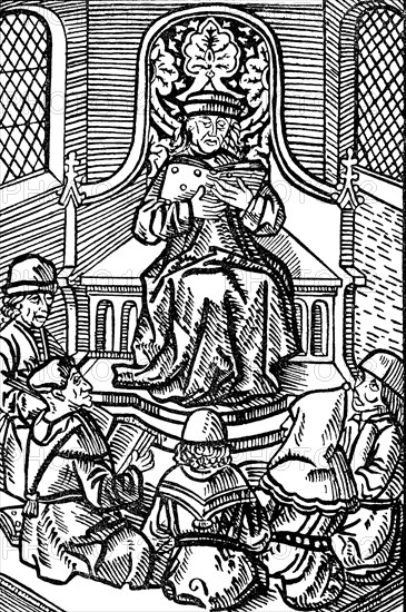 Lecture of a university teacher in Lower Germany