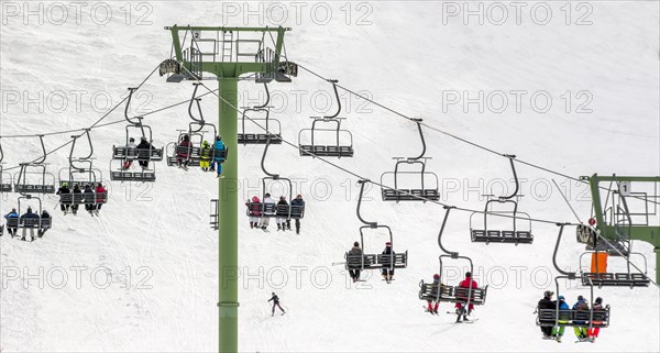 Chairlift at Le Mont Dore ski resort