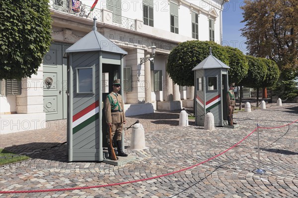 Guard soldiers in front of Sandor Palace