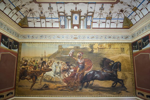 The Triumph of Achilles painting in the Achilleion palace