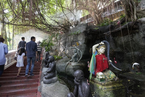 Staircase with God figure