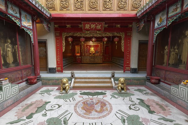 Inner courtyard with floor mosaic