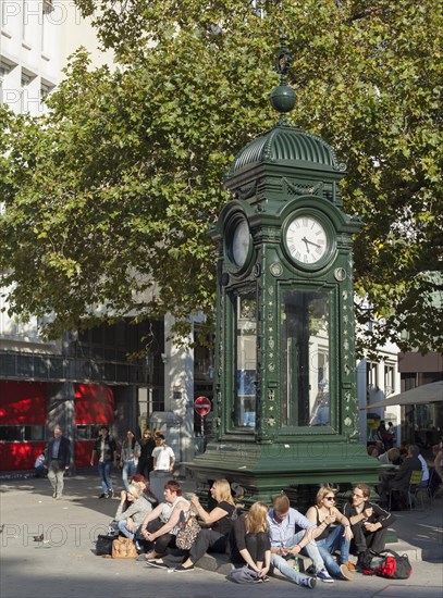 Kropcke square with historic Kropcke clock