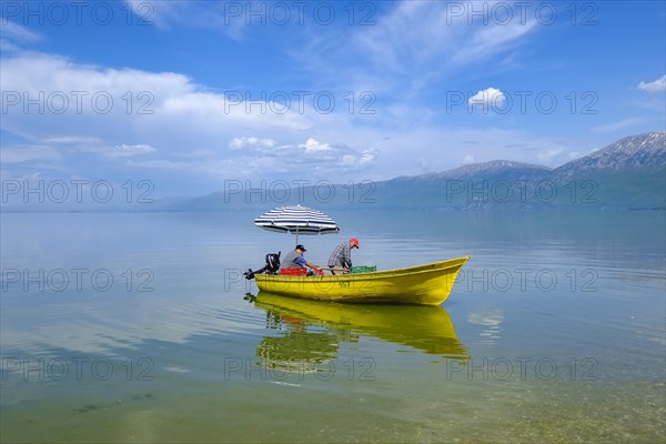Fishermen in fishing boat