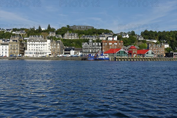 Port and city centre with McCaig's Tower