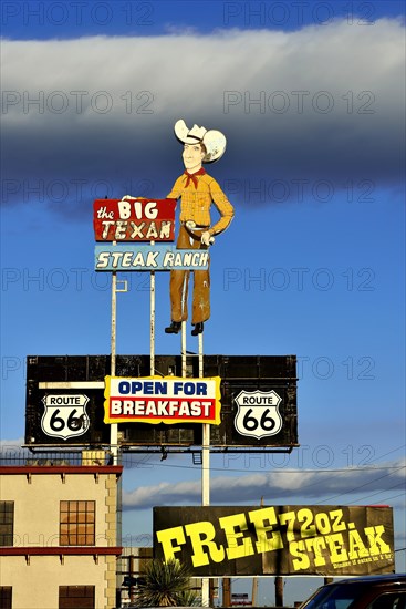 Advertising sign for Restaurant