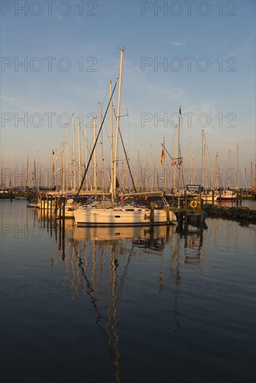Sailboats in the marina Maasholm