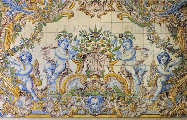 Tile picture at the railway station