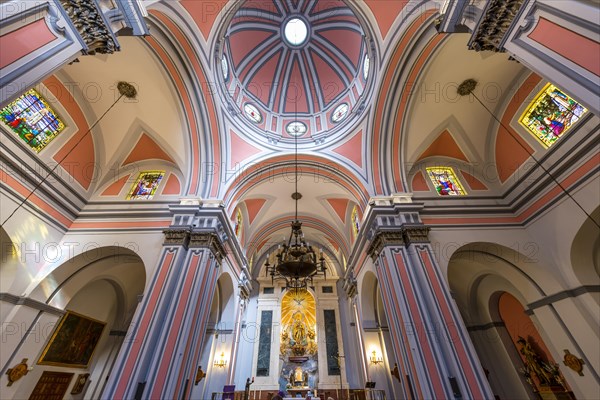 Altar Room and Dome of Nuestra Senora del Socorro Church