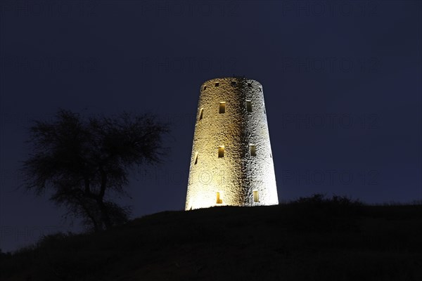 Old defensive defence tower at the Al Wadi Desert Hotel