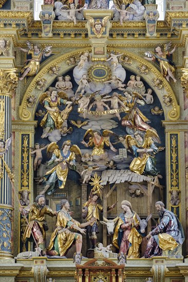 Adoration of the shepherds in the high altar