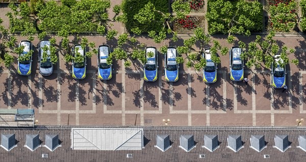 Parking lot in front of the police headquarters Oberhausen