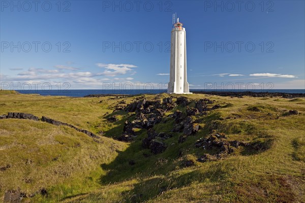 Coastal landscape with the lighthouse of Malarrif