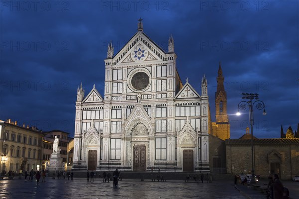 Church Basilica of Santa Croce in the dawn