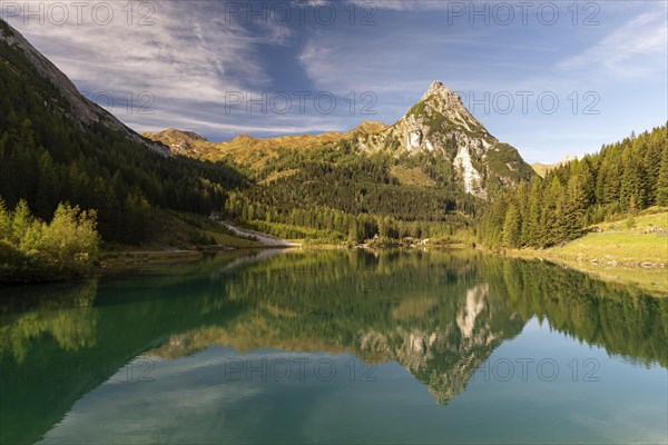Lake Schlierersee with water reflection