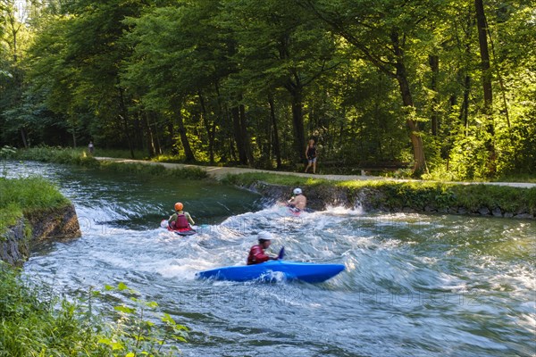 Kayakers on Landkanal