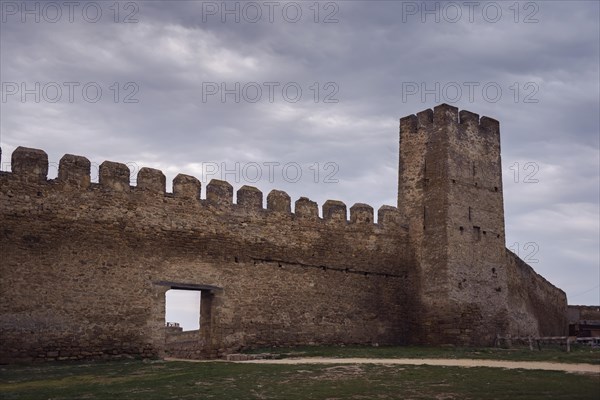 Unassailable defensive walls and towerh of Fortress Akkerman or White Rock fortress