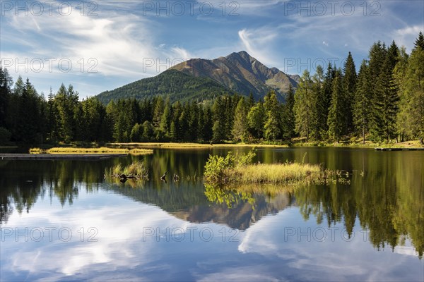 Lake Schattensee with water reflection