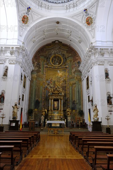 Interior view of the church San Ildefonso