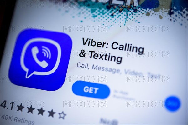 IPhone displaying Viber App in the Apple App Store