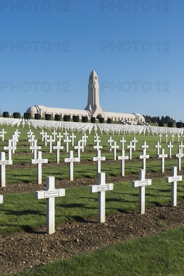 National military cemetery of fallen soldiers during World War I