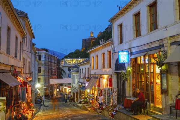 Bazaar district with castle