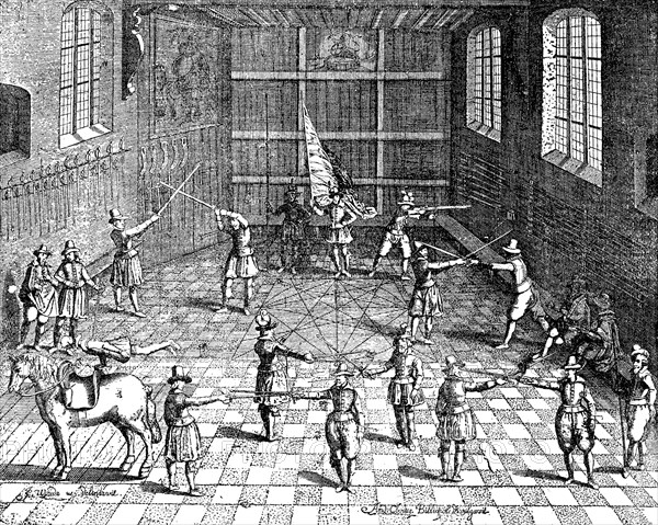 Students fencing