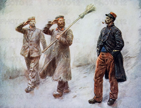 German war prisoners at Dinan camp
