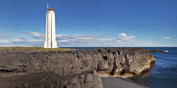 Coastal landscape with the lighthouse of Malarrif