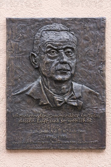 Commemorative plaque to the writer Thomas Mann