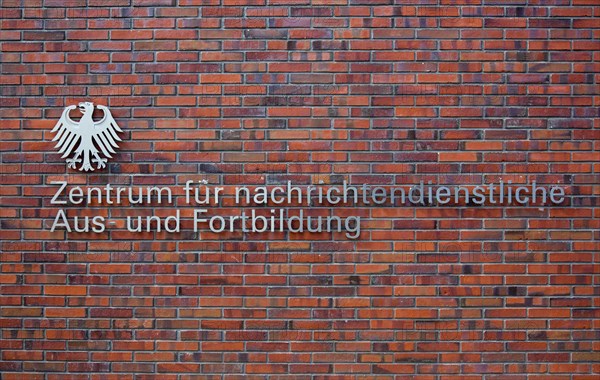 Lettering on brick wall