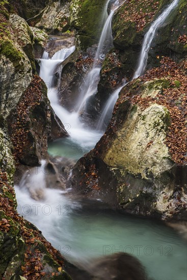 River course of the Lepenica river in autumn