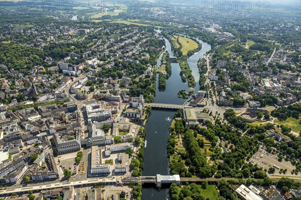 Mulheim city centre with views of Ruhrbania