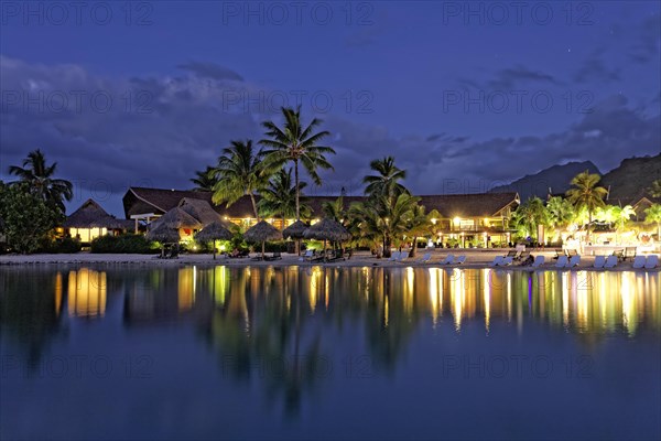 Evening hotel complex