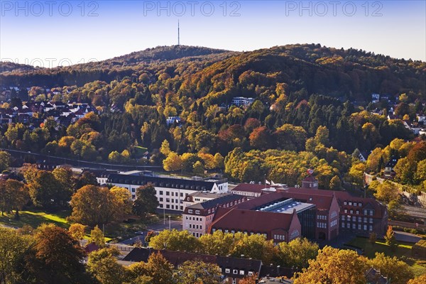 View of the town from Sparrenburg castle with the Dr. August Oetker works