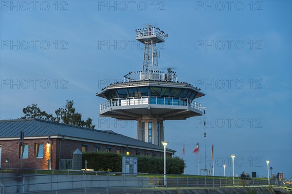 Control tower of the traffic centre at the mouth of the Trave