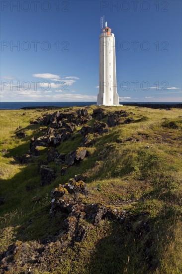 Coastal landscape with the lighthouse of Malarrif