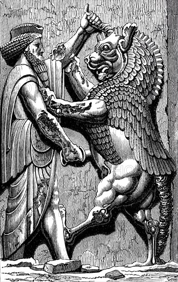 The Ahrimanic animal is killed by the king