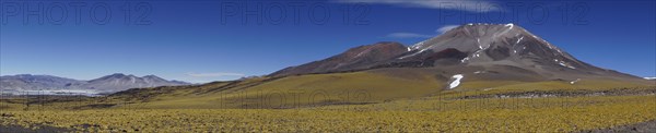Volcano Incahuasi on the border to Chile